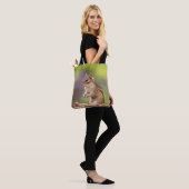 Tote Bag Chipmunk aux cacahuètes (Sur le modèle)
