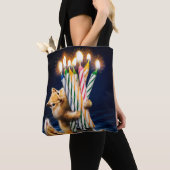 Tote Bag Chipmunk Birthday Candles (De près)