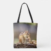 Tote Bag Chipmunk mangeant une arachide (Dos)