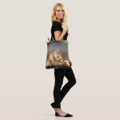 Tote Bag Chipmunk mangeant une arachide (Sur le modèle)