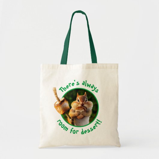 Tote Bag Chipmunk Manger Marshmallow (Devant)