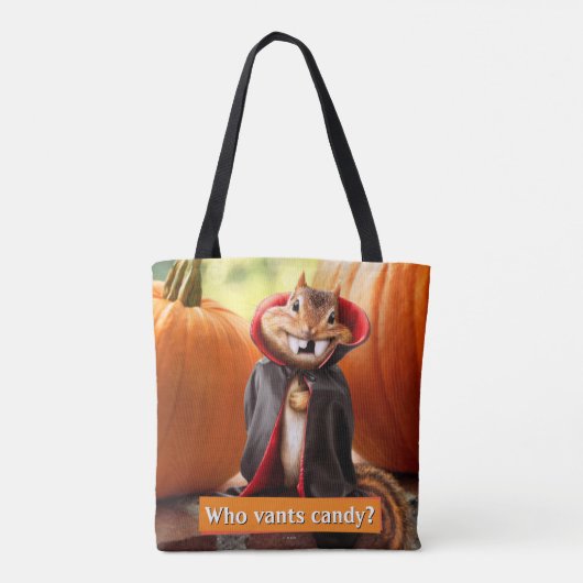Tote Bag Chipmunk Vampire (Dos)