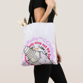 Tote Bag ChiRadio LLC ™ ( logo crème glacée ) (De près)