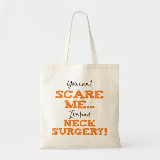 Tote Bag Chirurgie du cou drôle récupération (Devant)