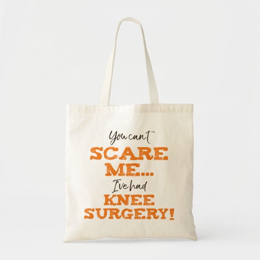 Tote Bag Chirurgie du genou drôle ‘Peur’ (Devant)
