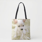 Tote Bag Chiwawa et chiot maltais (Devant)