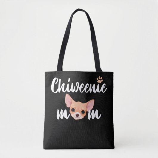 Tote Bag Chiweenie Maman Animaux Amoureux de les chiens Mam (Devant)