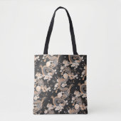 Tote Bag Chiyogami Dragons et Fleurs Motif (Devant)