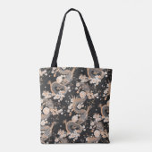 Tote Bag Chiyogami Dragons et Fleurs Motif (Dos)
