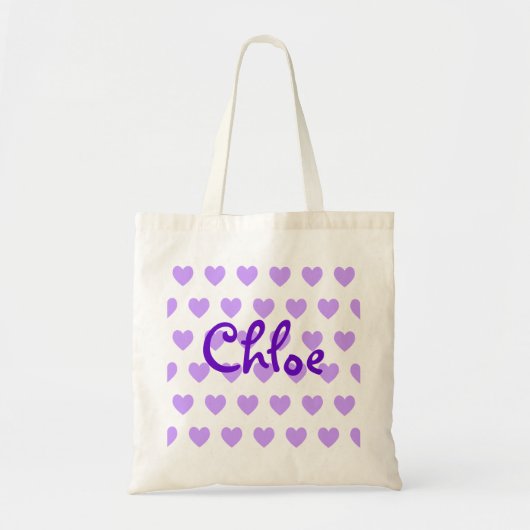 Tote Bag Chloe en violet (Devant)