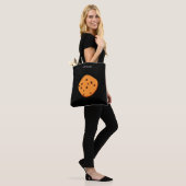 Tote Bag Chocolat à puce avec monogramme (Sur le modèle)