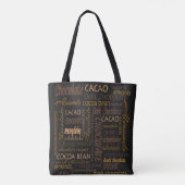 Tote Bag Chocolat, amandes et chocolat foncé Conception de  (Dos)