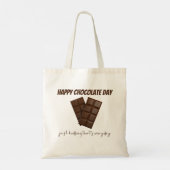 Tote Bag chocolat amant cadeau chocolat drôle Chocoholic (Dos)