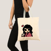 Tote Bag Chocolat chaud d'amour (Devant (produit))