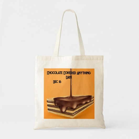 Tote Bag Chocolat couvert tous les jours (Devant)