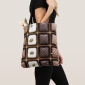 Tote Bag Chocolat de luxe fait main dans une boîte (De près)