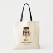 Tote Bag Chocolat Drives et Rose Gold Luxury Cake (Devant)