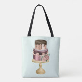 Tote Bag Chocolat Drives et Rose Gold Luxury Cake (Dos)