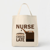 Tote Bag Chocolat (drôle) d'infirmière (Devant)