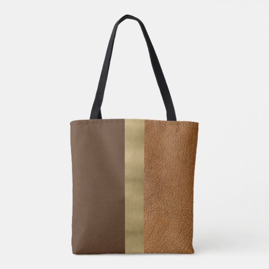 Tote Bag Chocolat et or (Dos)