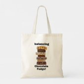 Tote Bag Chocolat Fudge Dessert Équilibrer Drôle (Dos)