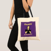 Tote Bag Chocolat : la taille compte (Devant (produit))