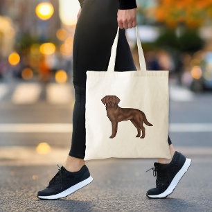 Tote Bag Chocolat Labrador Retriever Canine Chien Brown Art