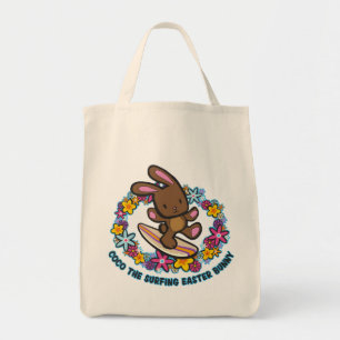 Tote Bag Chocolat Surf Totes Bunny de Pâques