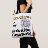 Tote Bag Chocolate is my Favorite Vegetable  (De près)