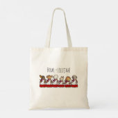 Tote Bag Chœur de chiens drôles Chœur de garçons de chœur P (Dos)