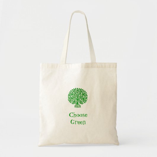 Tote Bag Choisir vert (Devant)