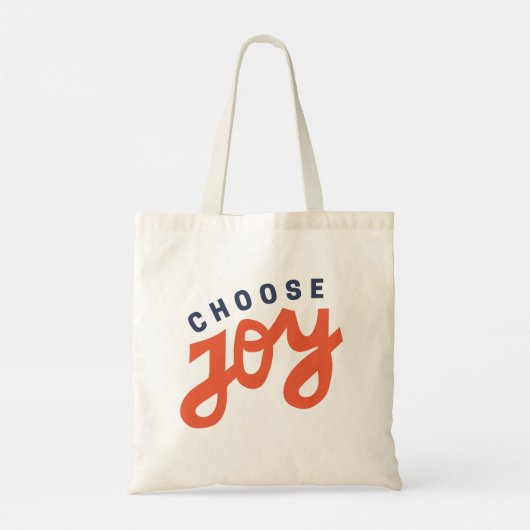 Tote Bag Choisissez Joy Retro Inspirational Shopping (Dos)
