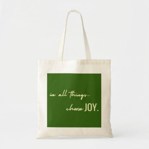 Tote Bag choisissez la joie. en toutes choses. Toilettes et