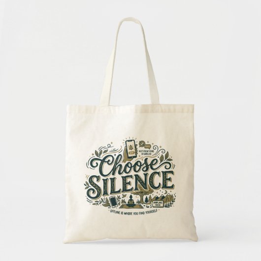 Tote Bag Choisissez le Silence (Devant)