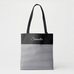 Tote Bag Choisissez votre propre couleur Simply Stripes et 
