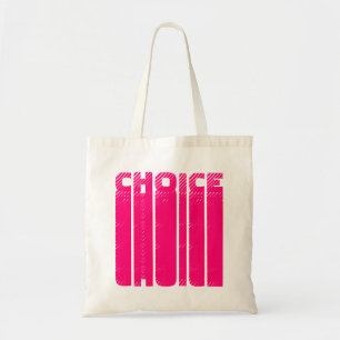 Tote Bag Choix rose chaud typographie graphique cool modern