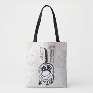 Tote Bag Chonky rayé japonais Tabby Chat