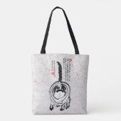 Tote Bag Chonky rayé japonais Tabby Chat (Dos)