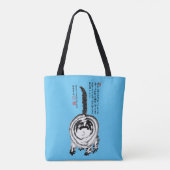 Tote Bag Chonky rayé japonais Tabby Chat (Dos)