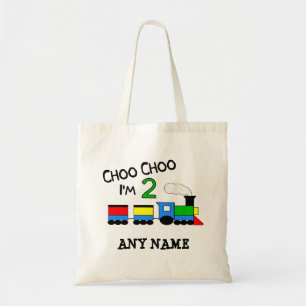 Tote Bag Choo Choo j'ai 2 ans !  Avec le TRAIN