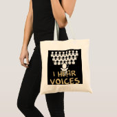 Tote Bag Chorale Enseignant J'Entends Voices Funny Choriste (Devant (produit))