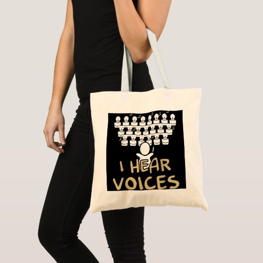 Tote Bag Chorale Enseignant J'Entends Voices Funny Choriste (Devant (produit))