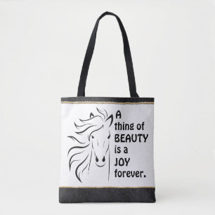 Tote Bag Chose personnalisée de la beauté Cheval Horseshoe