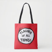 Tote Bag Chose Une Chose Deux - Enseignant de toutes choses (Devant)