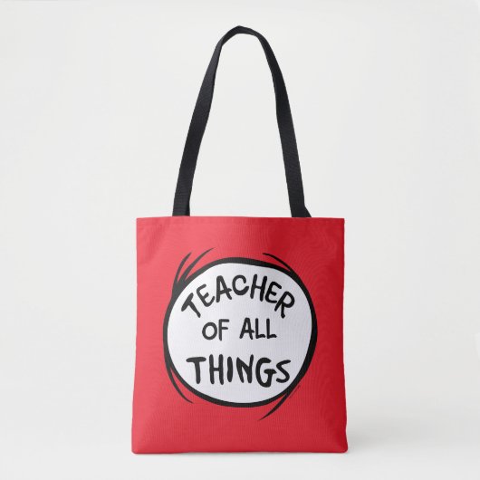 Tote Bag Chose Une Chose Deux - Enseignant de toutes choses (Devant)