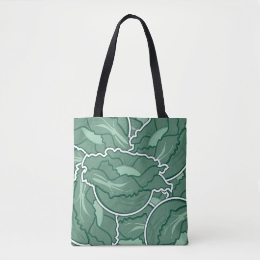 Tote Bag Chou vert funky (Devant)