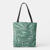 Tote Bag Chou vert funky (Dos)