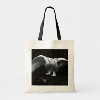 Tote Bag Chouette à neige avec ailes ouvertes bti