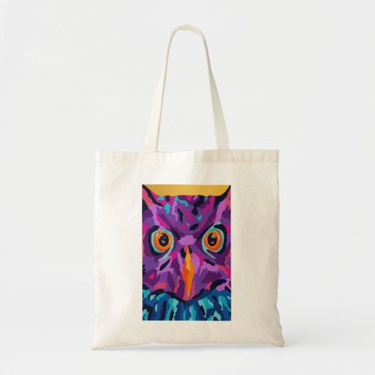 Tote Bag Chouette abstraite (Devant)