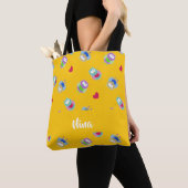 Tote Bag Chouette aux coeurs oranges (De près)